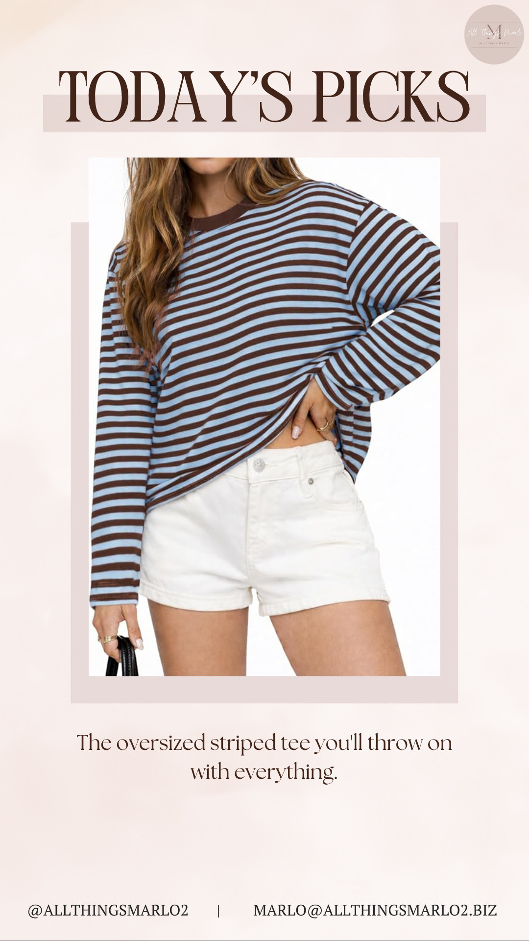 The oversized striped tee you'll throw on with everything. 

 #LTKSeasonal #LTKWorkwear #LTKTravel