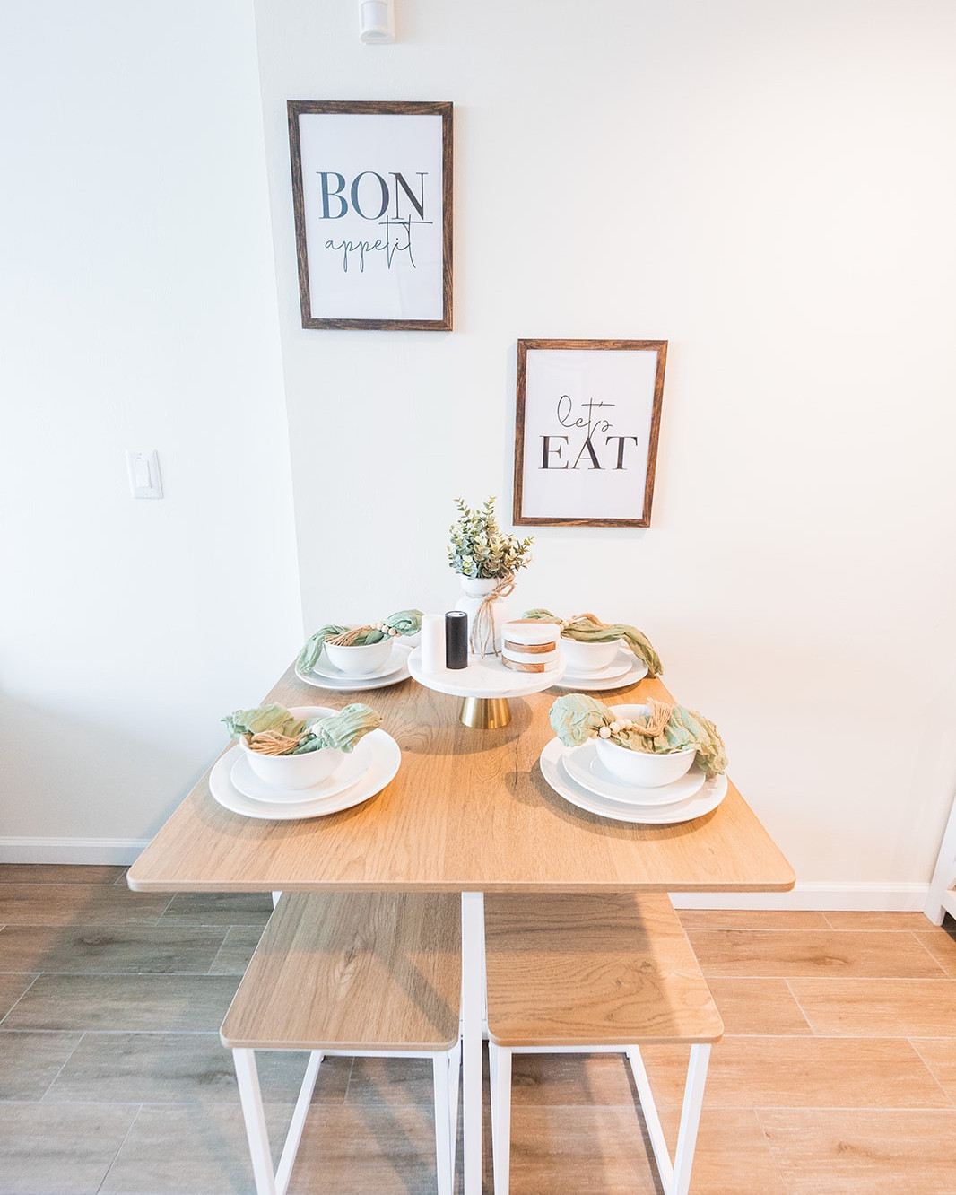 Dining area set up for 4! A few pieces from Amazon, Ross and DD’s Discount. 

#LTKHome