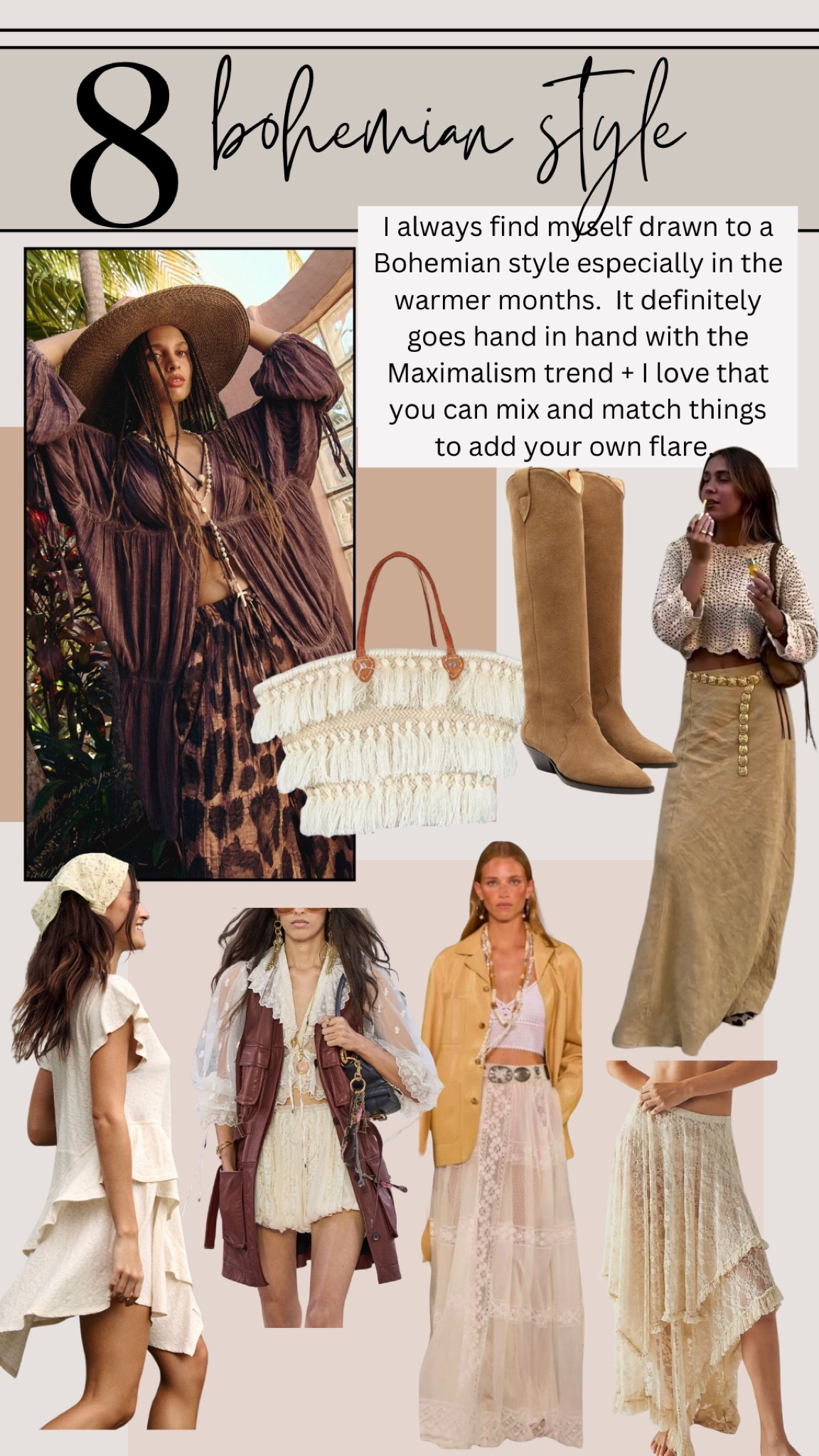 Bohemian style trend 

#LTKMostLoved #LTKSeasonal #LTKStyleTip