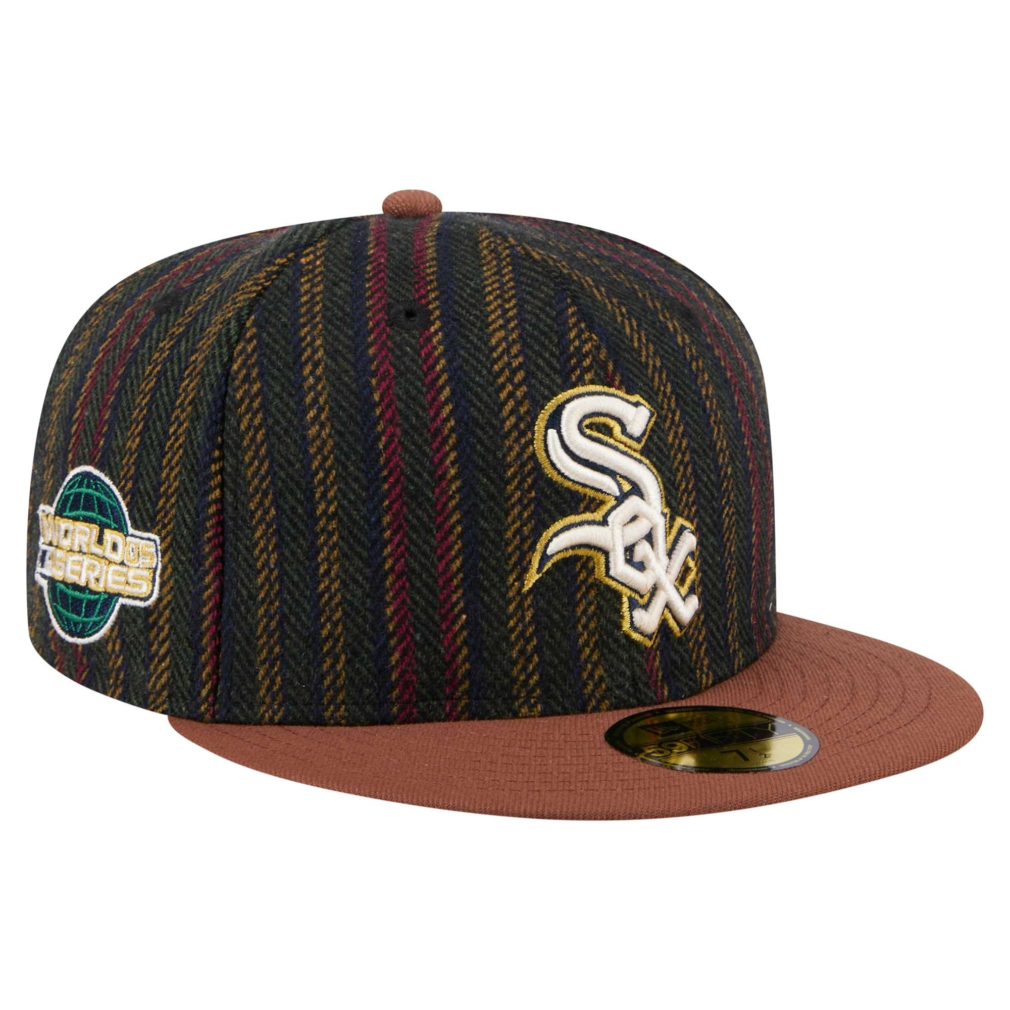 Men's New Era Brown Chicago White Sox Vintage Herringbone 59FIFTY Fitted Hat | Fanatics