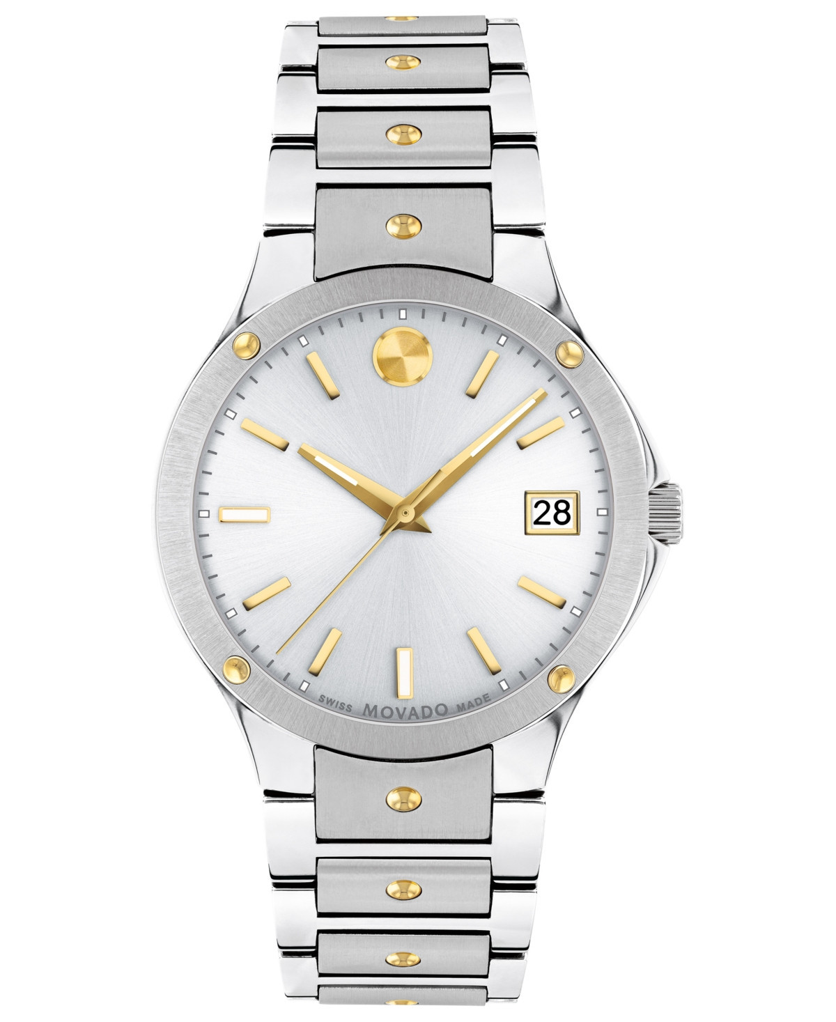 Movado Women's Swiss Se Gold Pvd & Stainless Steel Bracelet Watch 32mm - Two Tone | Macy's