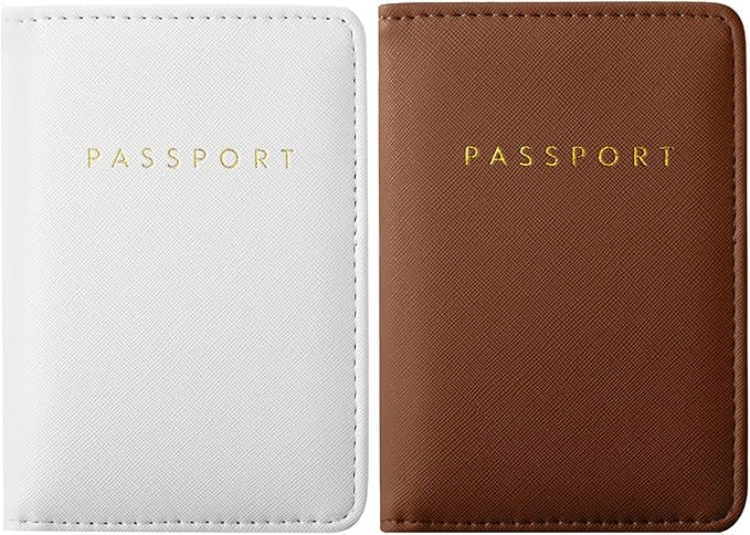 2 Pieces Bridal Passport Covers Holder Travel Wallet Passport Case | Amazon (US)
