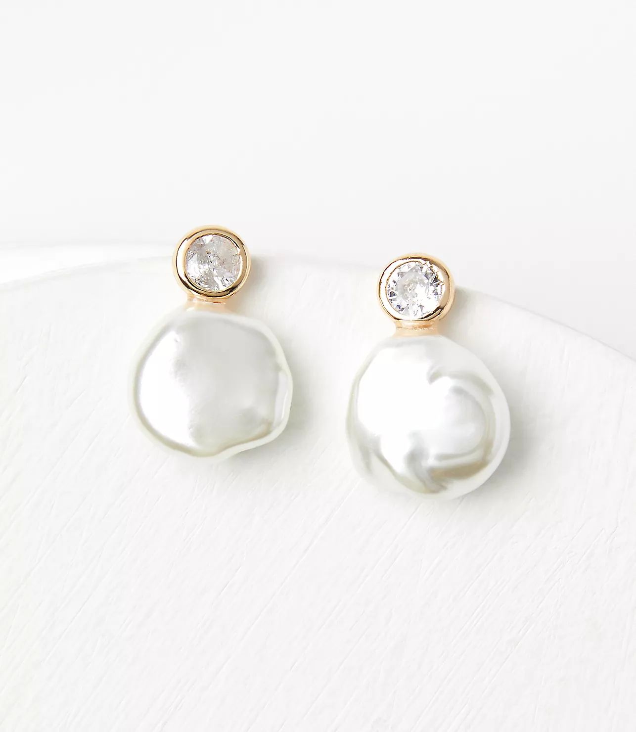 Pearlized Sparkle Earrings | LOFT