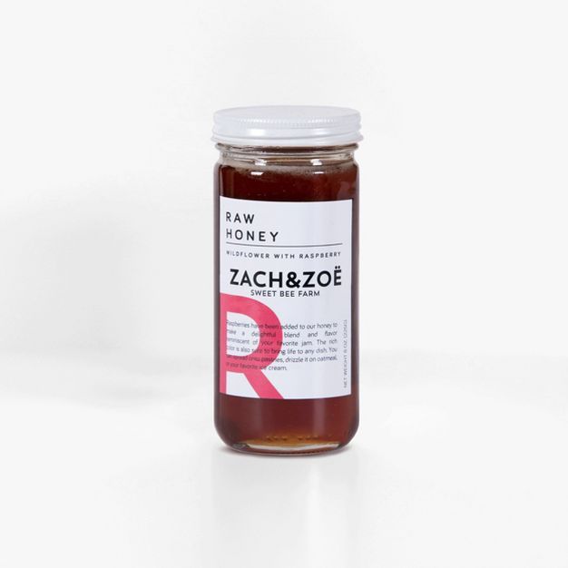 Zach and Zoe Wildflower Honey with Raspberry - 8oz | Target