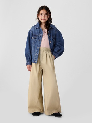 Gap &amp;#215; DÔEN Kids High Rise Khaki Trousers | Gap (US)