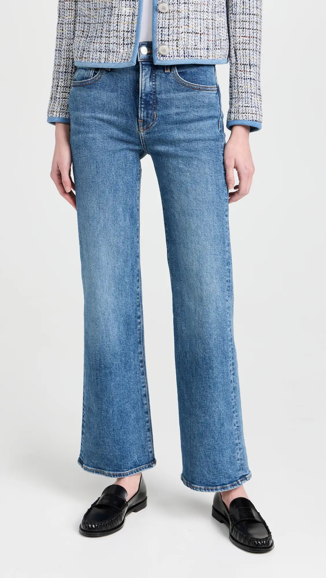 Crosbie Wide Leg Loafer Jeans | Shopbop