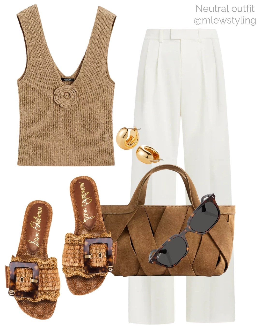 Cute summer outfit with a knit tank and white pants 🤍

Tags: favorite daughter trousers, suede woven bag, new-in Zara, Sam Edelman buckle sandals, rayban sunglasses, neutral aesthetic, capsule wardrobe, chic date night look, elevated fall outfit, early autumn fashionn

#LTKItBag #LTKShoeCrush #LTKStyleTip
