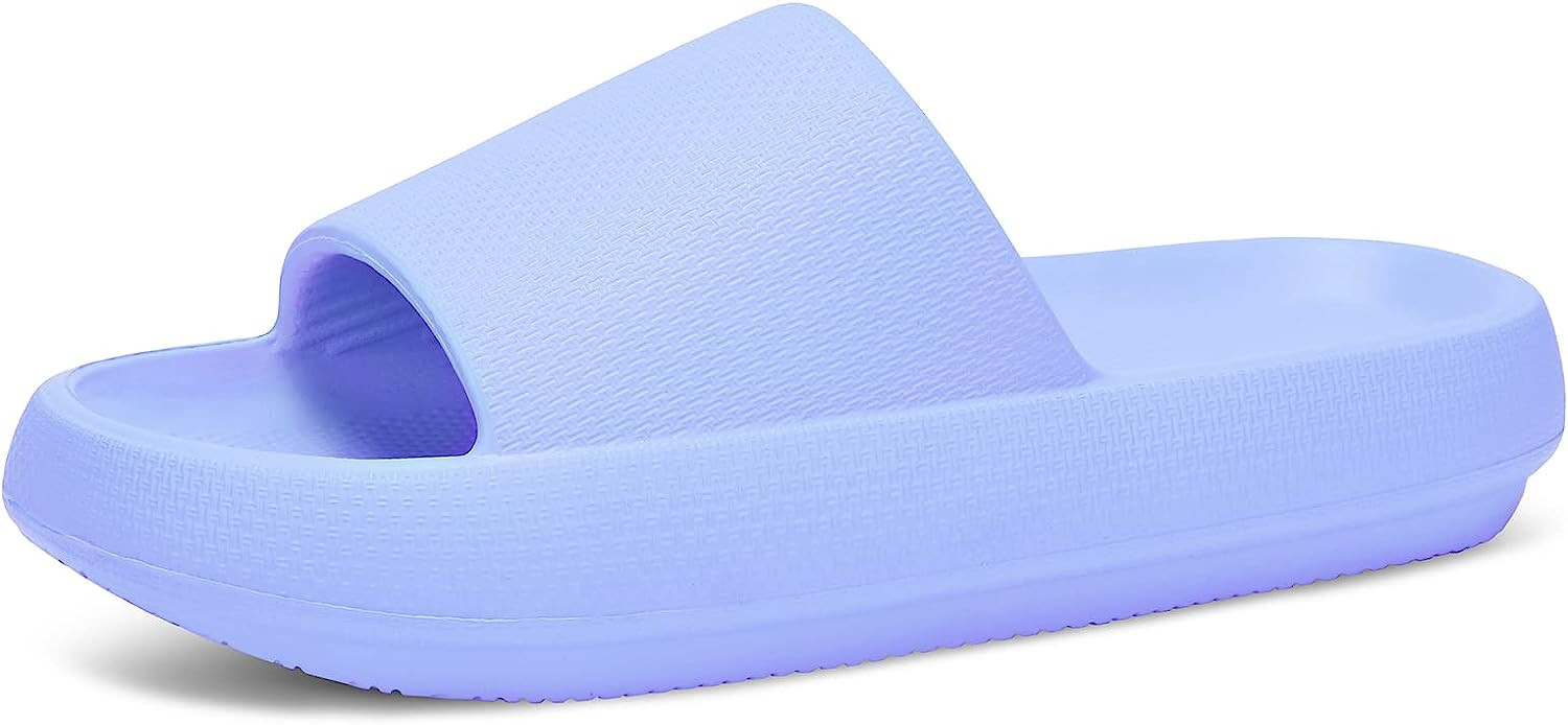 welltree Cloud Slides for Women Men Pillow Slippers Non-Slip Bathroom Shower Sandals Soft Thick S... | Amazon (US)