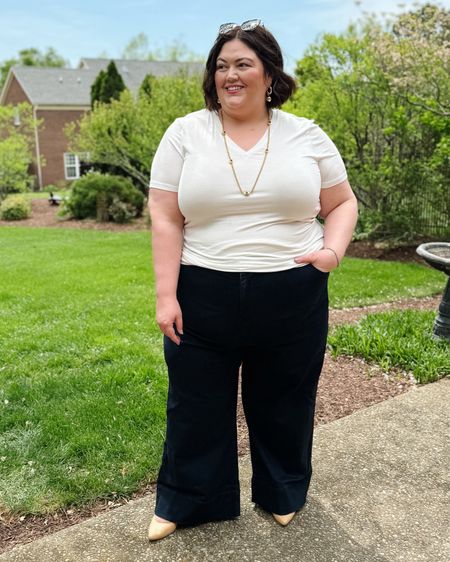 The jeans that turned me into a wide leg jean convert! Sizes 00-40

#LTKplussize #LTKover40