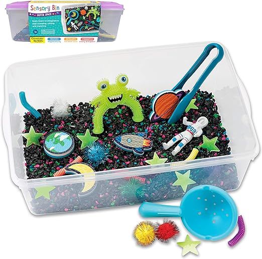 Creativity for Kids Sensory Bin: Outer Space - Preschool and Toddler Sensory Toys, Fine Motor Ski... | Amazon (US)