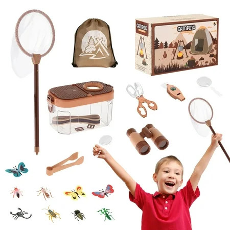 Bug Catcher Kit for Kids, 17 Pcs Kids Outdoor Explorer Kit, Outdoor Toys for Kids Ages 4-8 8-12 Boys Girls Birthday Gift | Walmart (US)