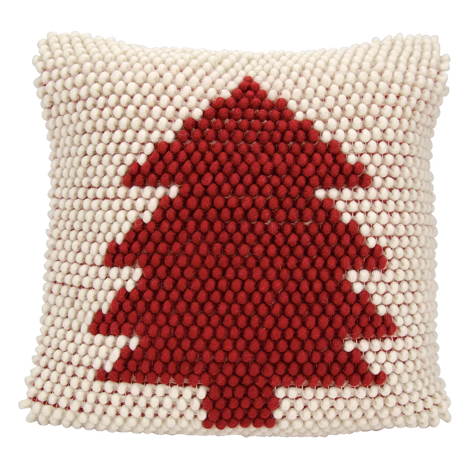 Mina Victory Home for the Holidays Looped Christmas Tree Throw Pillow, White, 20X20 | Kohl's