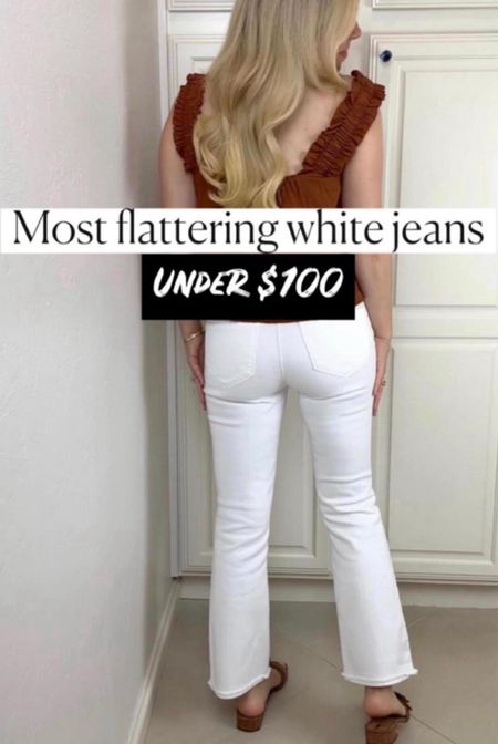 White jeans 
White denim
#ltkfindsunder100     