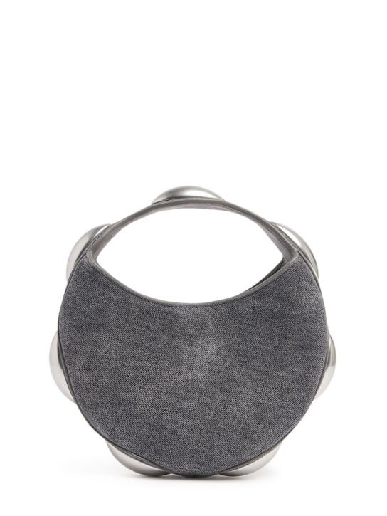 Dome Circular denim printed leather bag | Luisaviaroma