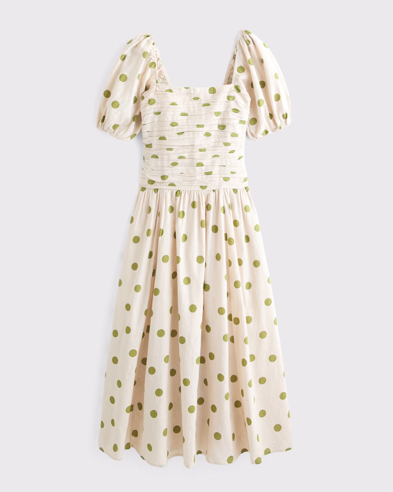 The A&F Emerson Drop-Waist Maxi Dress | Abercrombie & Fitch (UK)