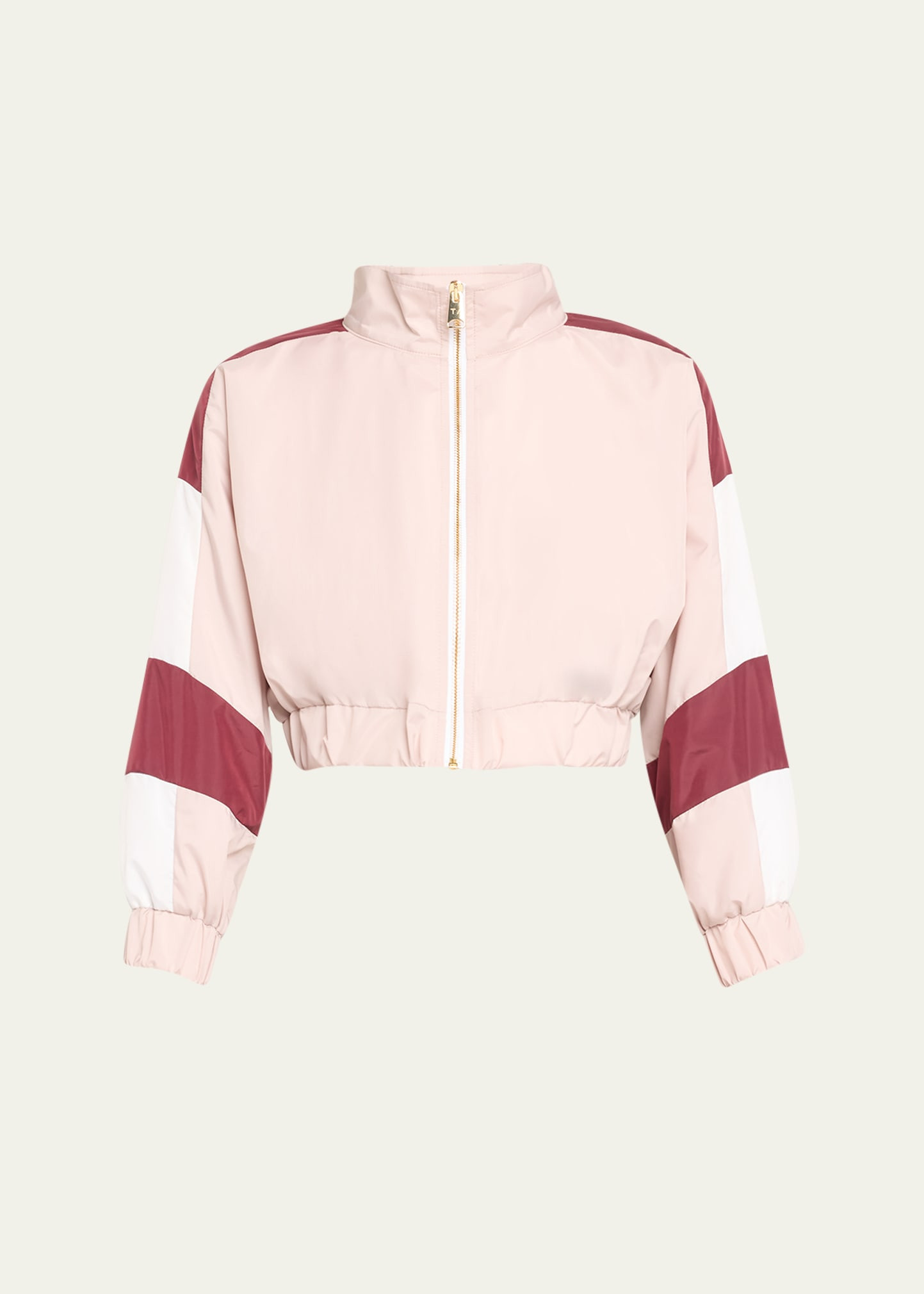Tracy Anderson Micro Cropped Colorblock Track Jacket | Bergdorf Goodman