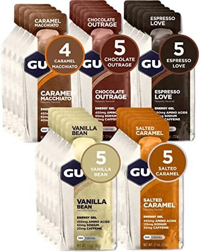 GU Energy Original Sports Nutrition Energy Gel, 24-Count, Assorted Indulgent Flavors | Amazon (US)