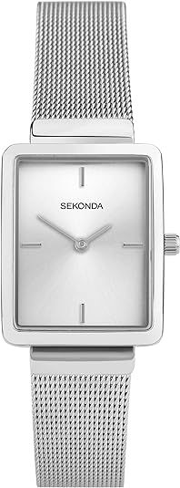 Sekonda Curtis Classic Ladies 25mm Quartz Watch in White with Analogue Display, and Stainless Ste... | Amazon (US)