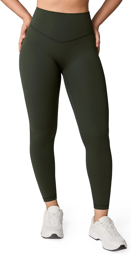 Hugcurve No Front Seam High Waisted Workout Leggings for Women Buttery Soft Yoga Pants Gym Athlet... | Amazon (US)