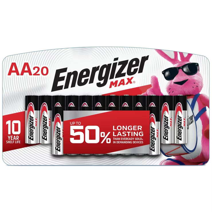 Energizer 20pk Max Alkaline AA Alkaline Batteries | Target