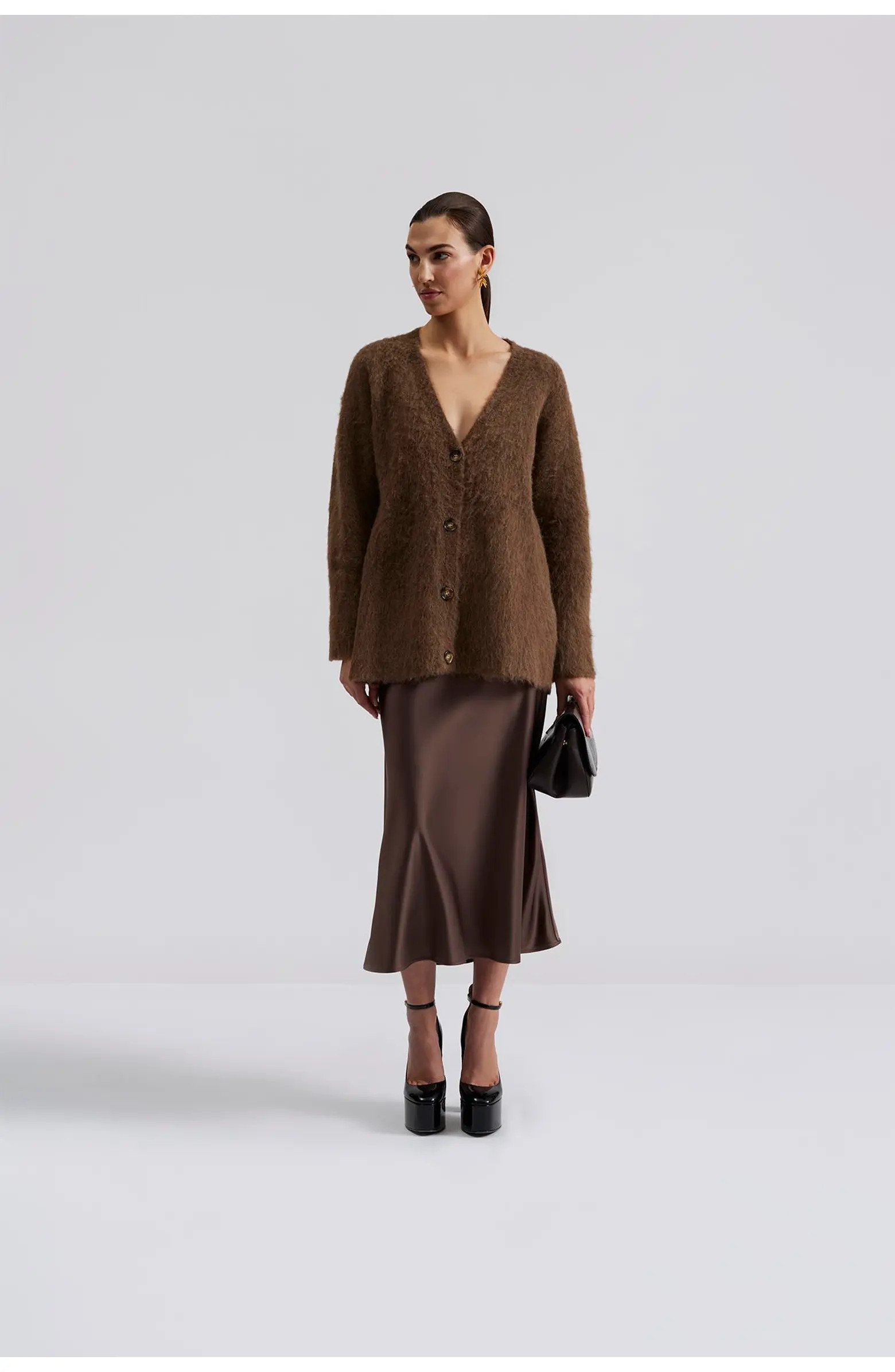 Aubree Satin Midi Skirt | Nordstrom