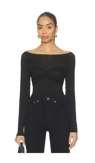 Steve Madden Hailey Top in Black. - size S | Revolve Clothing (Global)