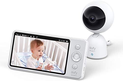 eufy Security Video and Audio Baby Monitor, 720p Resolution, Large 5” Display, 5,200 mAh Batter... | Amazon (US)
