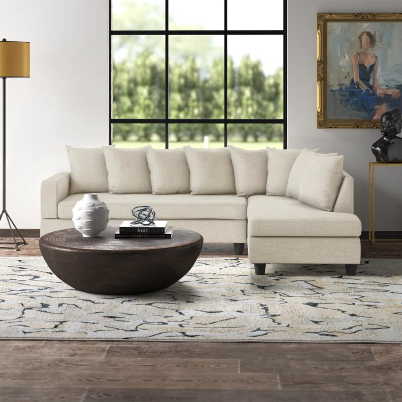 Wade Logan® Bahos 2 - Piece Upholstered Sectional & Reviews | Wayfair | Wayfair North America