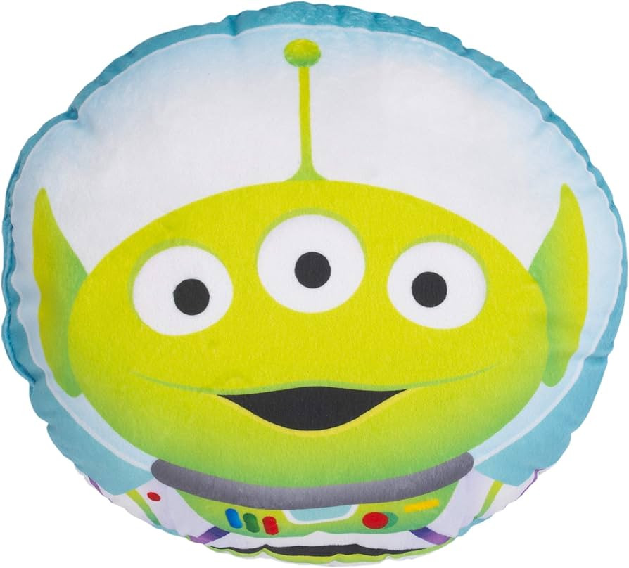Disney Toy Story 4 Alien Aqua, Green and White Decorative Shaped Pillow | Amazon (US)