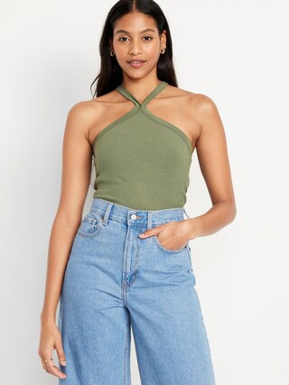 Fitted Halter Top | Old Navy (US)