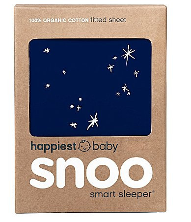 SNOO Baby Organic Cotton Bassinet Fitted Sheet for SNOO Bassinet - Stars - Navy | Dillard's