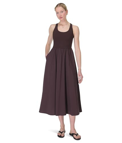 Sweaty Betty Women's Lightweight Explorer Ribbed Racer Dress Dress, Sable Brown, Large | Amazon (US)