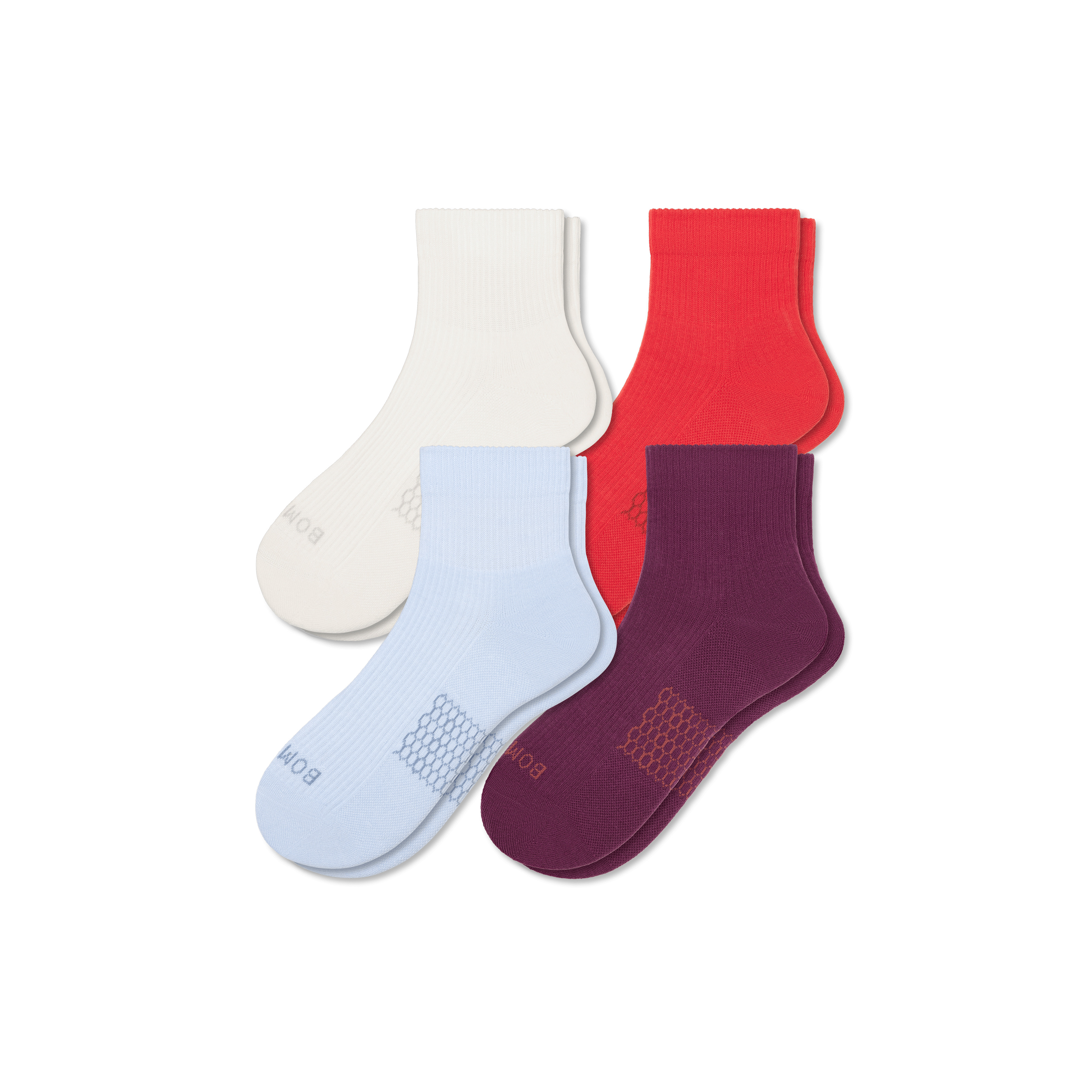 Women's Modern Rib Quarter Sock 4-Pack | Bombas