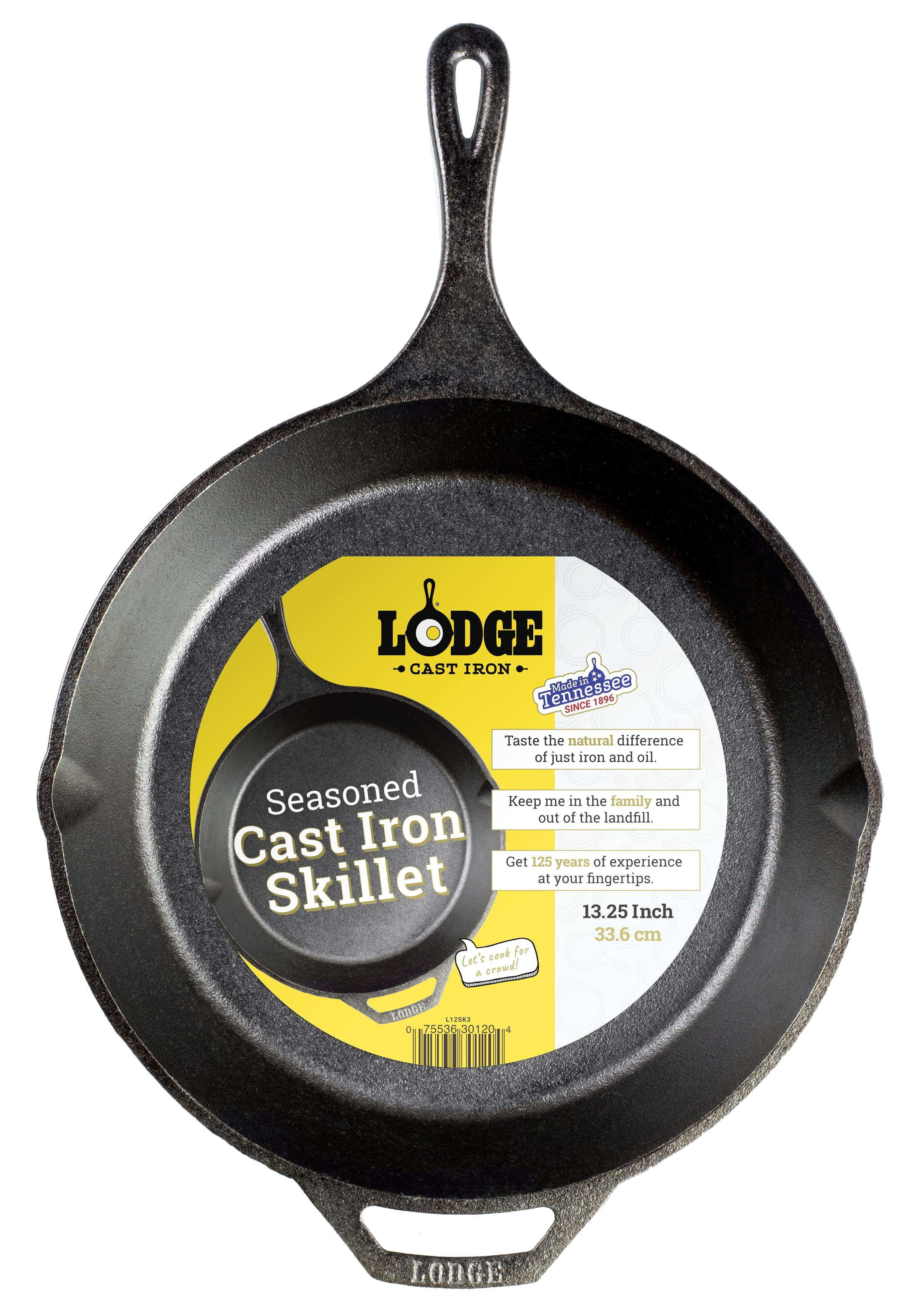 Lodge Cast Iron 13.25" Seasoned Skillet | Walmart (US)