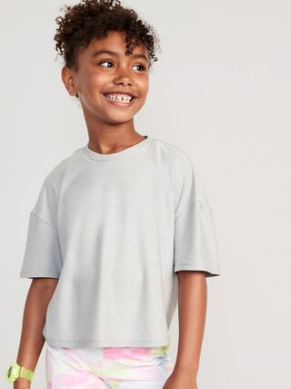 Cloud 94 Soft Go-Dry Cool Cropped T-Shirt for Girls | Old Navy (US)