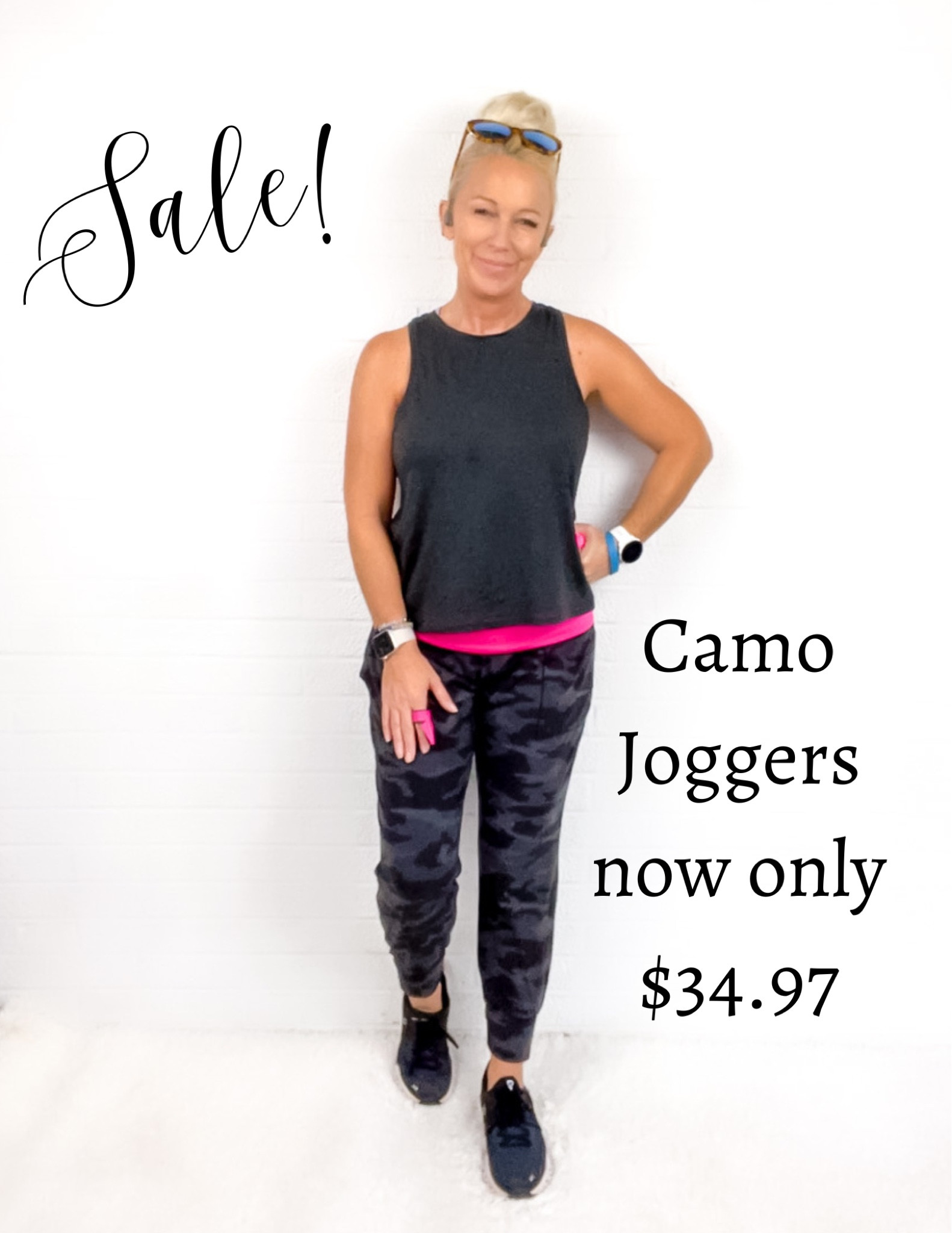 Comfy camo joggers are marked WAAAY down - just $34.97!

#LTKfit #LTKSale #LTKsalealert