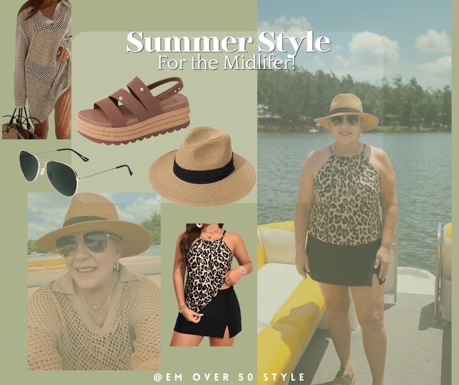 Happy Summer friends!  
It has been a great weekend so far on the lake!!  And this bathing suit did not disappoint!  It covers nicely and is a flattering fit for those battling the midlife weight gain!  Sandals are made by Reef and comfy - water proof all the way!  Cover up, I can not say enough about -its that good!  All pieces fit true to size!  #SummerStyle #Midlife #vacation #midlifejourney #amazonfinds

#LTKootd #LTKSaleAlert #LTKdayinmylife
