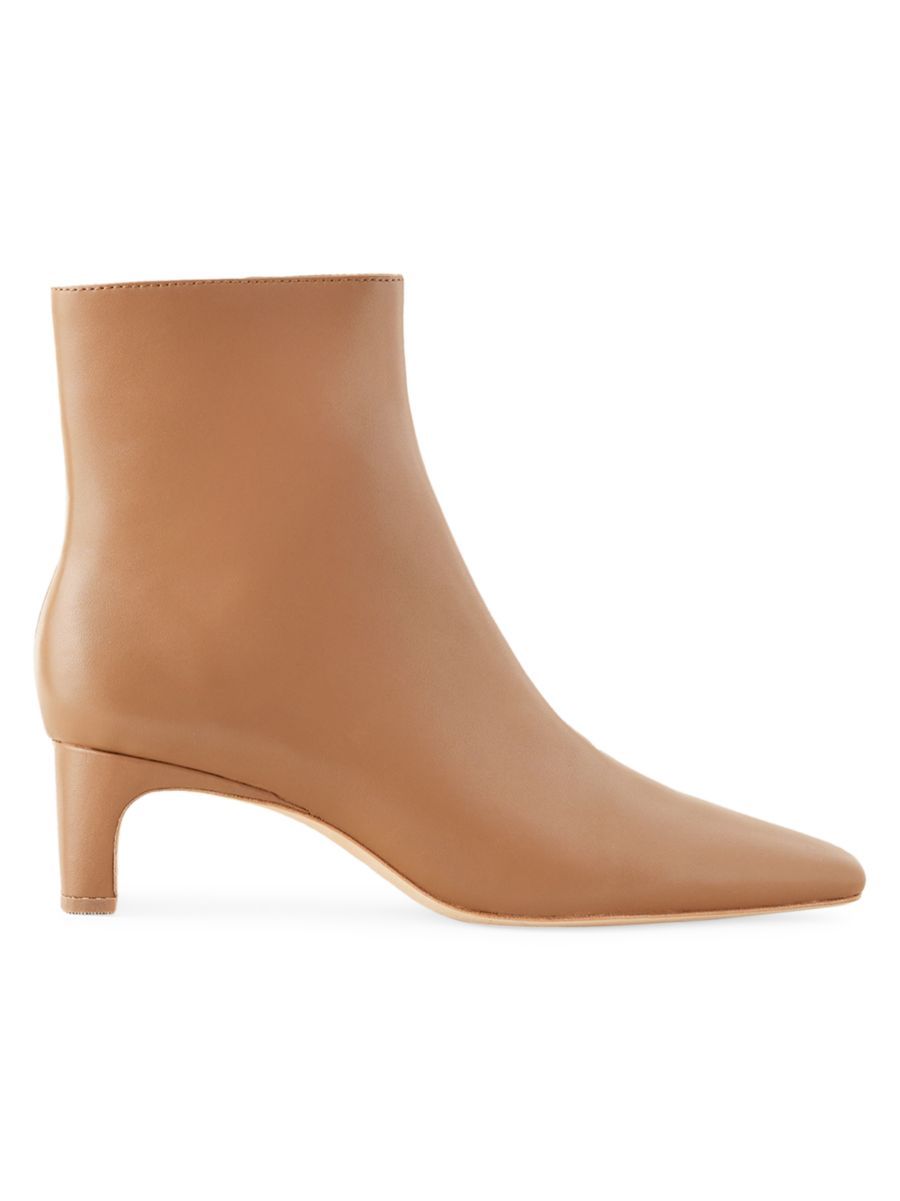 Lennon Square-Toe Leather Ankle Boots | Saks Fifth Avenue
