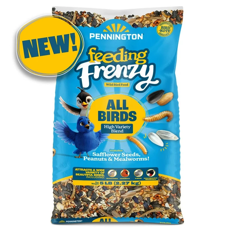 Pennington Feeding Frenzy Wild Bird Seeds, Wild Bird Food Mix, 5 lb. | Walmart (US)