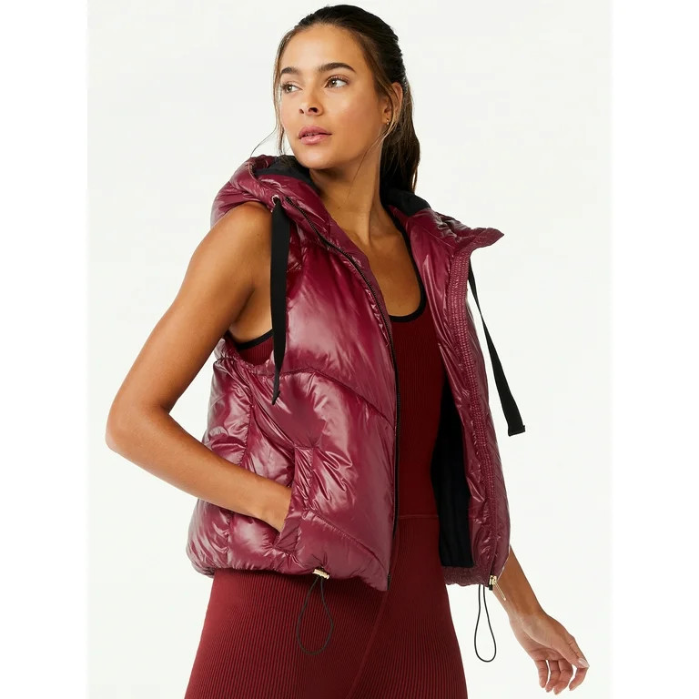 Love & Sports Women's Puffer Vest with Hood | Walmart (US)