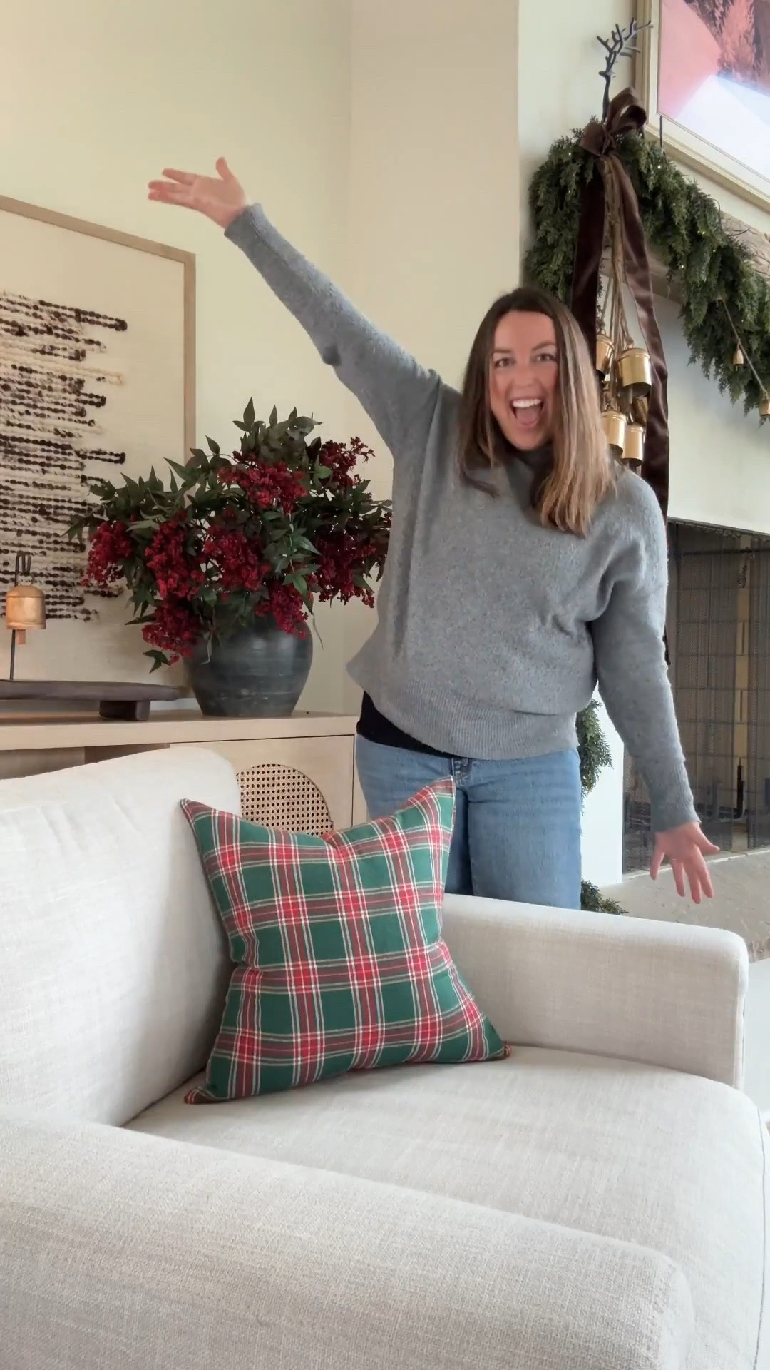 A few simple swaps can make your living room feel ready for Christmas. 🎄❤️

Adding a couple of plaid or tartan pillows brings in that classic holiday charm while keeping the rest of your space just the way you love it.

Such an easy, cozy update when you want a festive refresh without completely restyling the room. ✨🤎

#LTKHome #LTKSeasonal #LTKmomlife

#LTKHome #LTKSeasonal #LTKmomlife