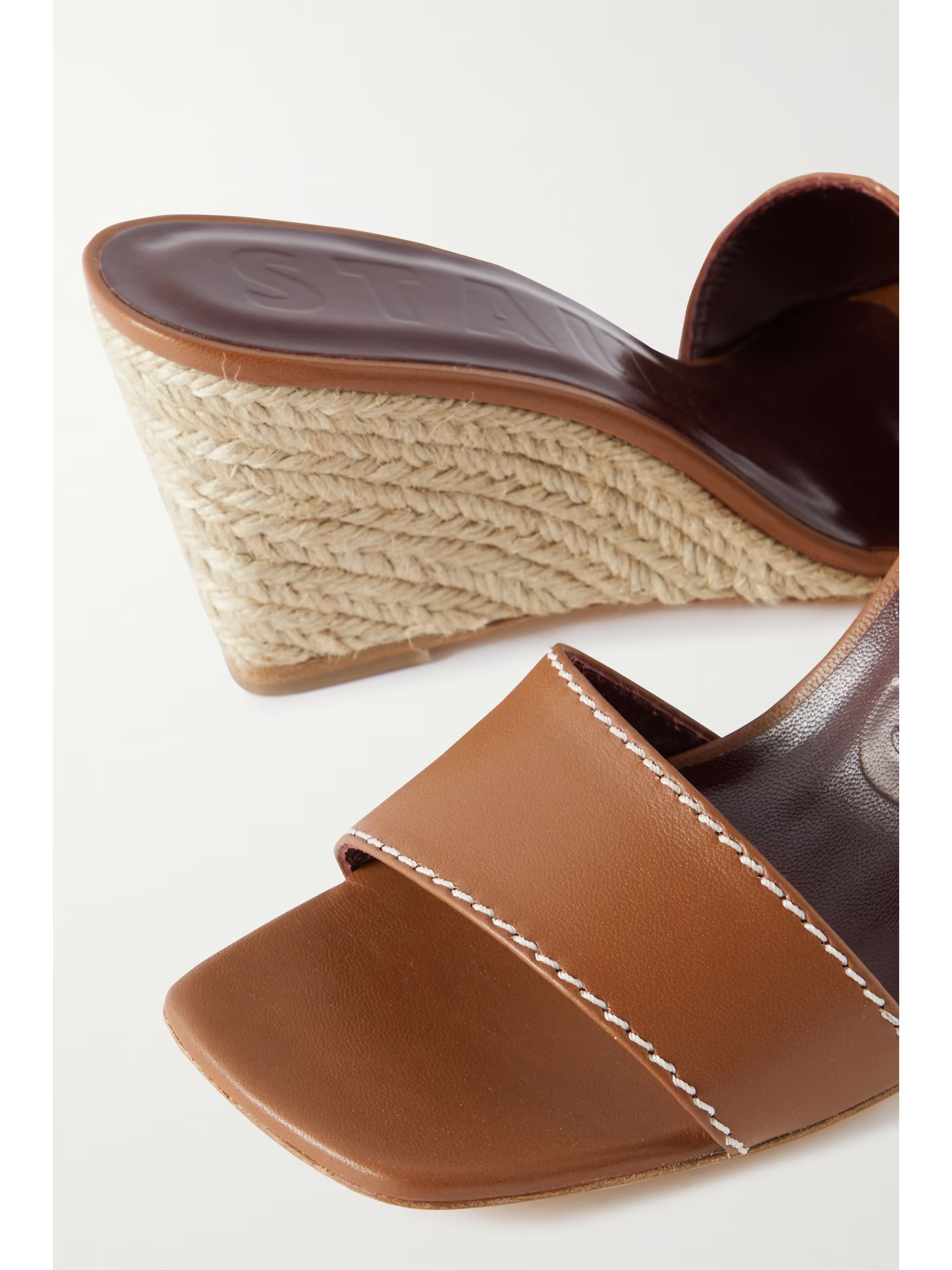 Billie leather espadrilles wedge mules | NET-A-PORTER (US)