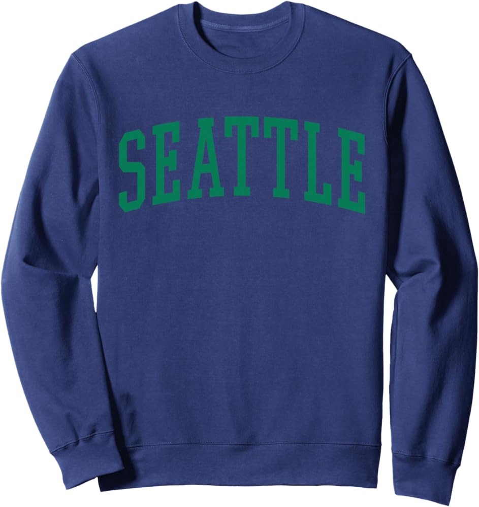 Seattle Classic Vintage Green Sweatshirt | Amazon (US)