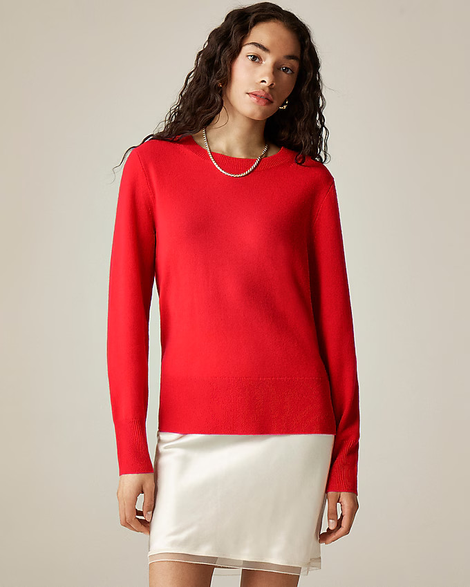 Cashmere classic-fit crewneck sweater | J. Crew US