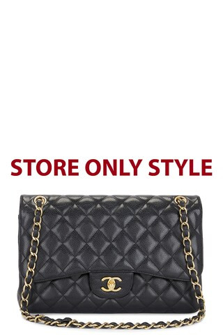 chanel Chanel Caviar Flap Bag in Black - Black. Size all. | FWRD 