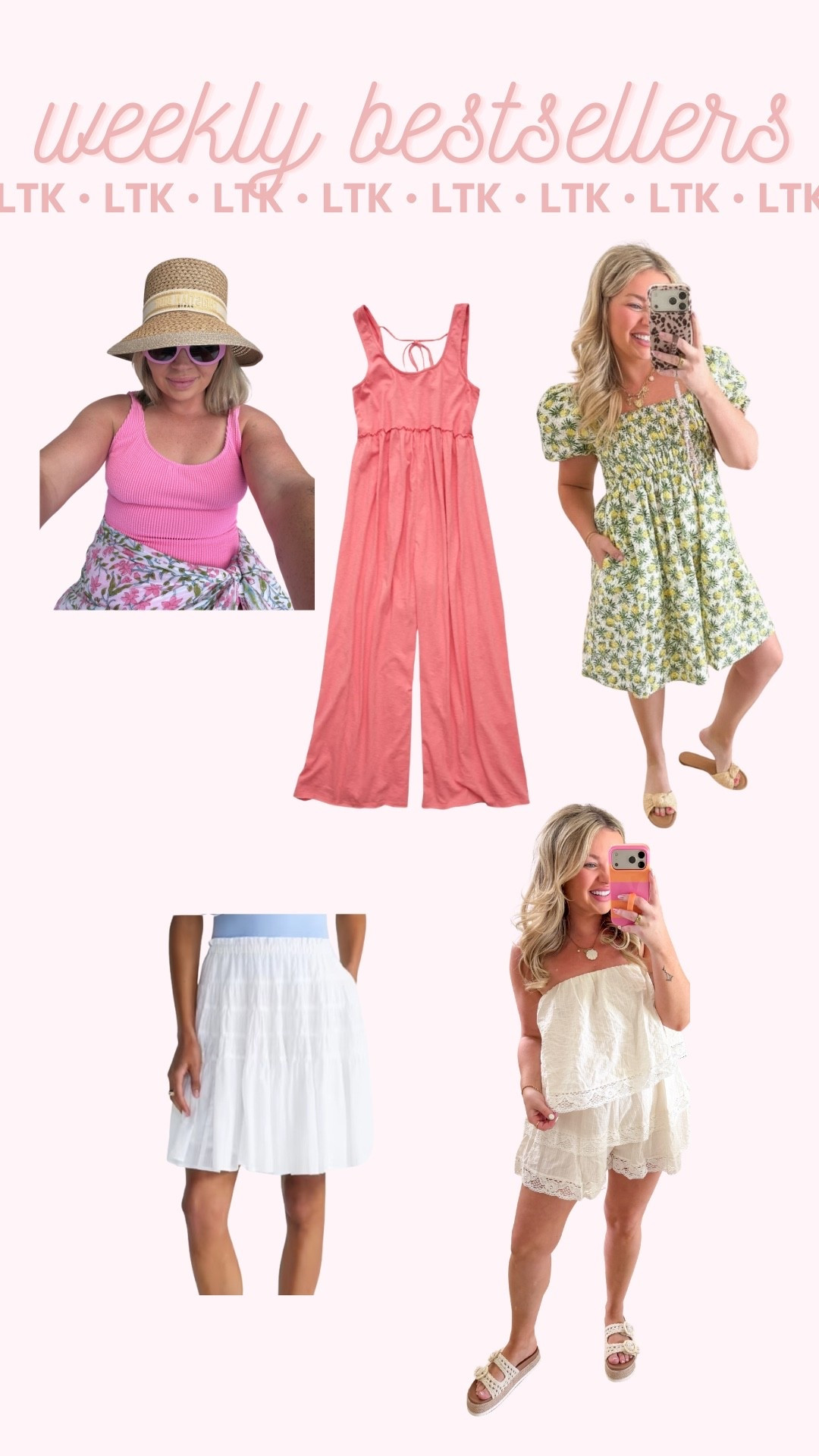 Queue the fun summer outfits!! These are the top sellers from this past week! ☀️🌸🌴💦￼

#LTKSeasonal #LTKMidsize #LTKSwim