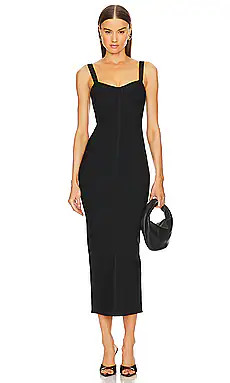 Michael Costello x REVOLVE Amyra Bandage Midi Dress in Black from Revolve.com | Revolve Clothing (Global)