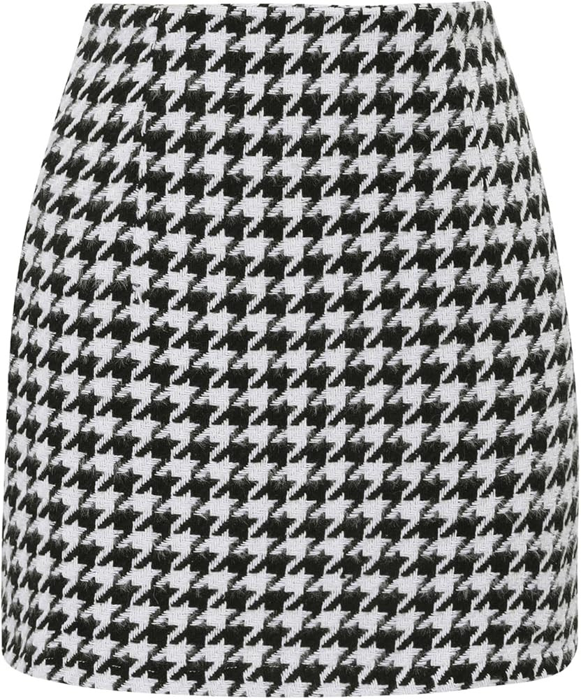 onlypuff Plaid Skirts for Women High Waisted Mini Skirts Ladies Fall Fashion Outfits Bodycon Abov... | Amazon (US)