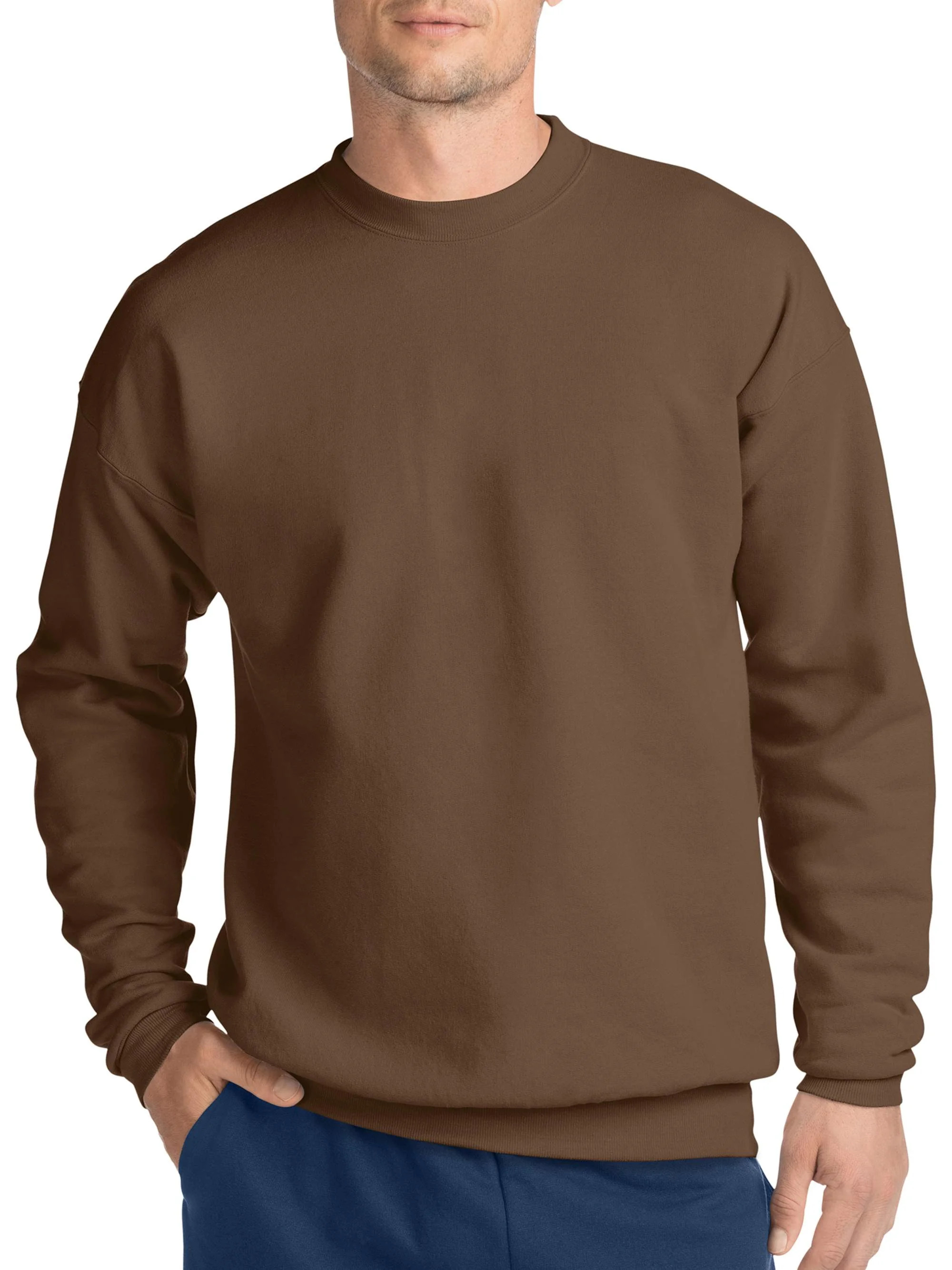 Hanes Men's and Big Men's Ecosmart Fleece Sweatshirt, up to Size 5XL - Walmart.com | Walmart (US)