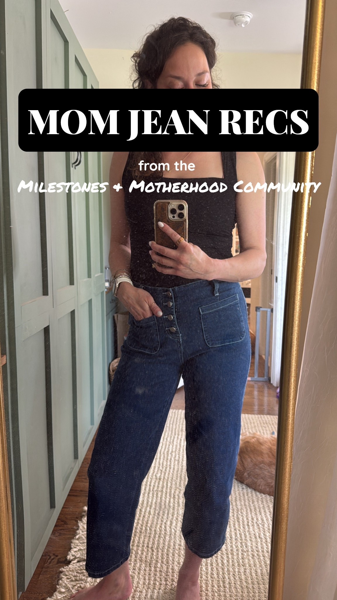 We asked and the community answered! Here are the TOP recommended MOM JEANS from the Milestones & Motherhood Community! 